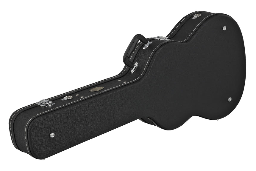 GEWA Arched Top Economy classical guitar case 523.270, black – rear three-quarter view