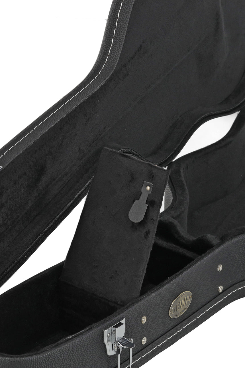 GEWA Flat Top Economy APX-Gitarrenkoffer 523.112, schwarz – Nahaufnahme des Tragegriffs