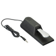 Yamaha FC4A sustain pedal, black and silver – opposite three-quarter view