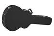 GEWA Flat Top Economy Jumbo-Gitarrenkoffer 523.114, schwarz – Vordere Schrägansicht