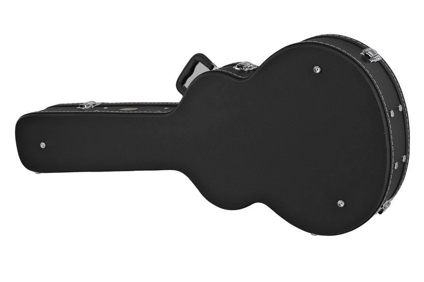 GEWA Flat Top Economy Jumbo-Gitarrenkoffer 523.114, schwarz – Schrägansicht der Unterseite
