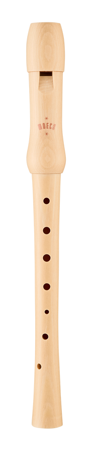 Flûte à bec soprano scolaire Moeck 1250 en érable naturel – vue complète de face