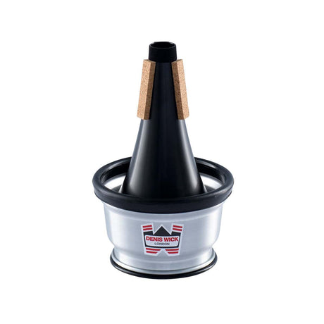 Denis Wick 5531 Cup-Trompetendämpfer, Aluminium und schwarzer Cup – Vorderansicht