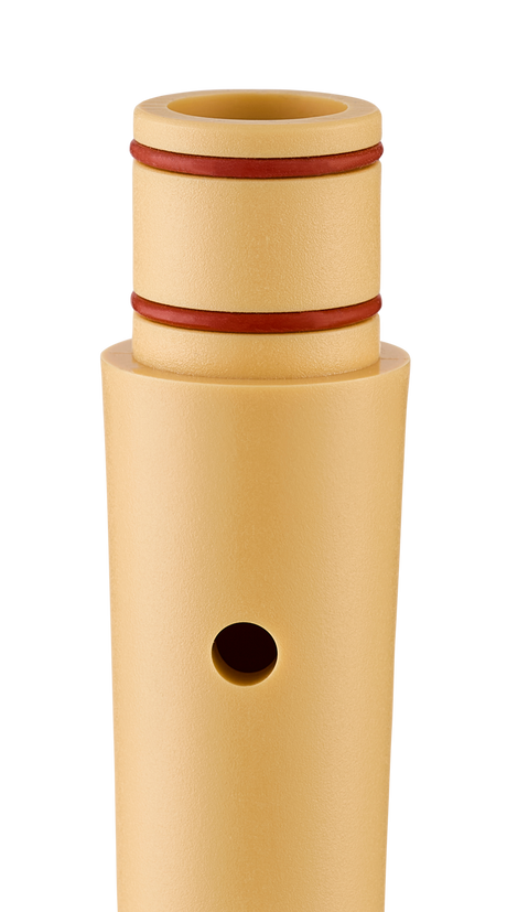 Moeck Flauto 1 1025, plastique crème, doigté allemand – détail de l’assemblage démonté