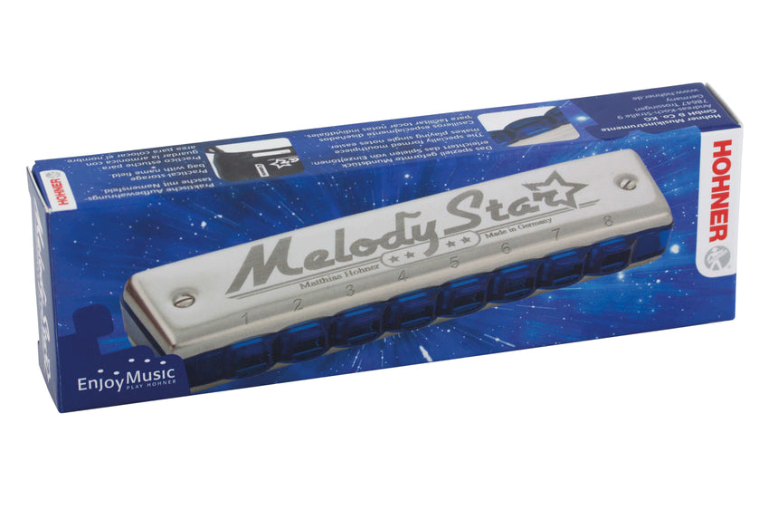 Original packaging of the Hohner Melody Star C major harmonica