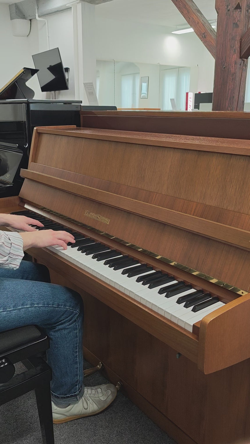 GROTRIAN-STEINWEG Klavier 110M  Occasion Nussbaum Bj. 1974 Renner Mechanik (gebraucht)