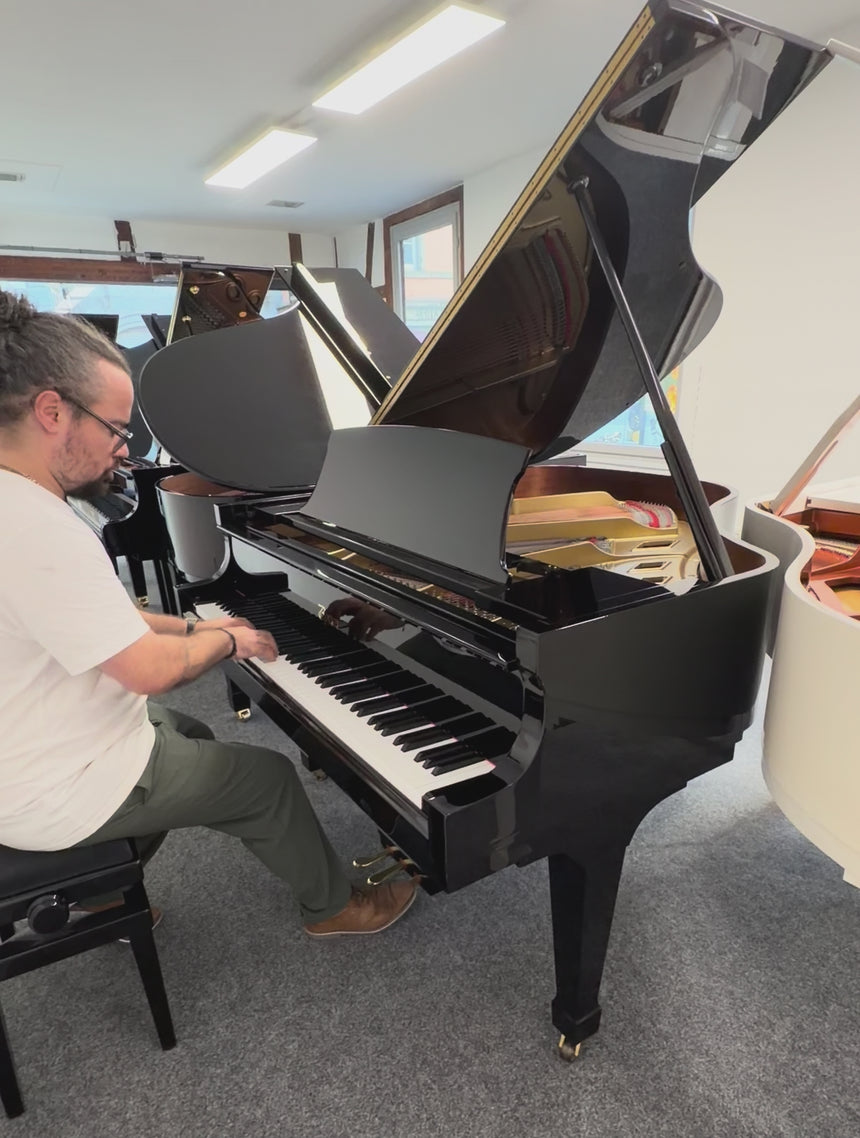 BOSTON Grand Piano GP 156 Designed by Steinway & Sons Pre-Owned Polished Ebony Year 1996 Very Good Condition (Used)