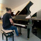 Yamaha grand piano C - 5 black polished used, built in 1991, length 200 cm, very good condition (used)