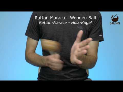 Boule en bois de rotin Maracas