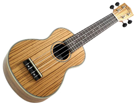 koki'o Zebrano Sopran UkuleleU-LZWLZW-S mit Tasche - Musik-Ebert Gmbh