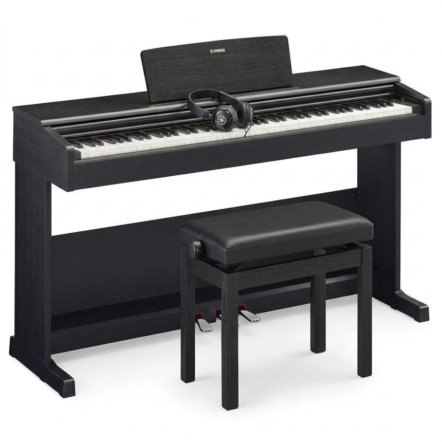 Yamaha YDP-105 Arius Digitalpiano-Bundle Schwarz Matt – Set-Bild
