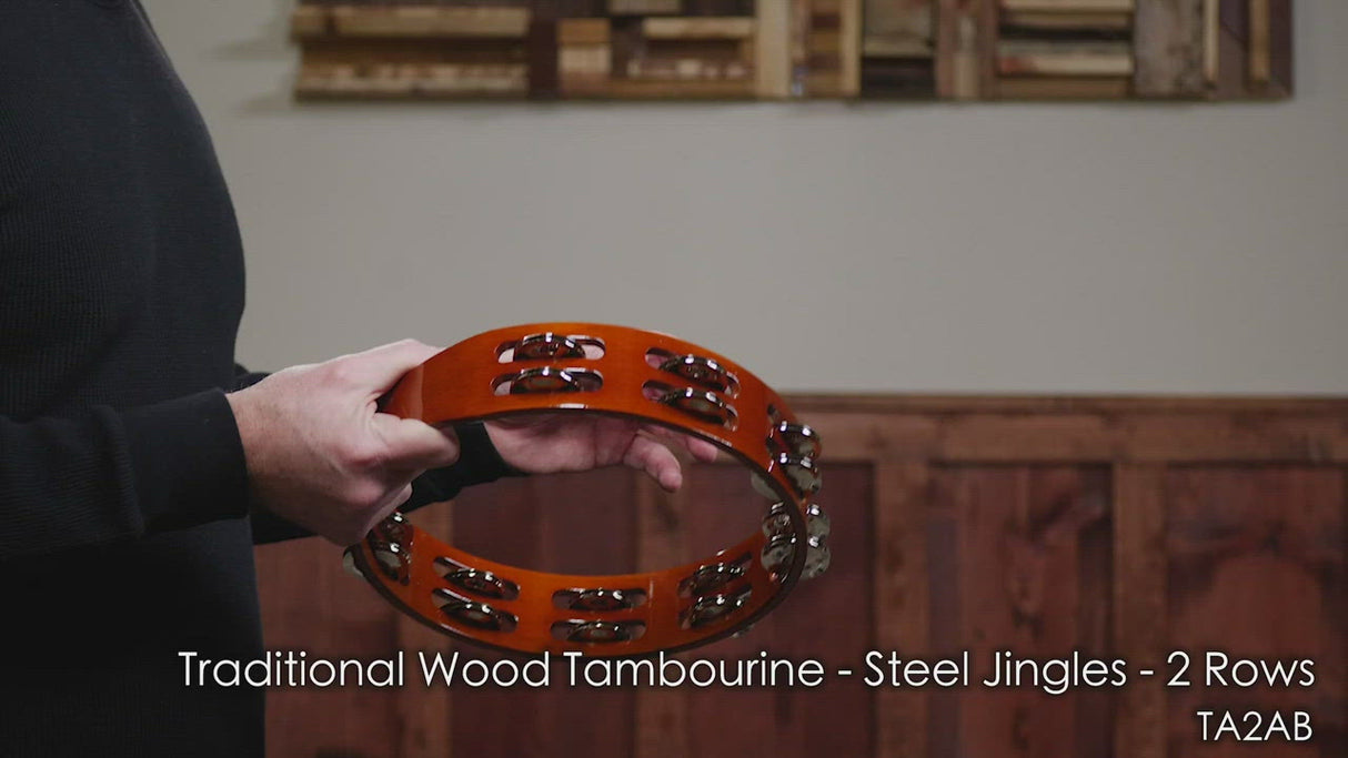 Tambourin en bois à percussion MEINL - 10"/ 2 rangées