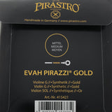 Pirastro Evah Pirazzi Gold Violin Einzelsaite G Kunststoff/Gold mit Kugel 4/4 - Musik-Ebert Gmbh