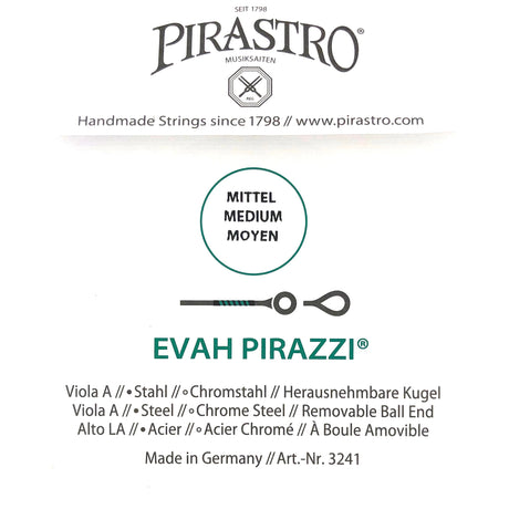 Pirastro Evah Pirazzi Viola Einzelsaite A Medium 4/4 - Musik-Ebert Gmbh