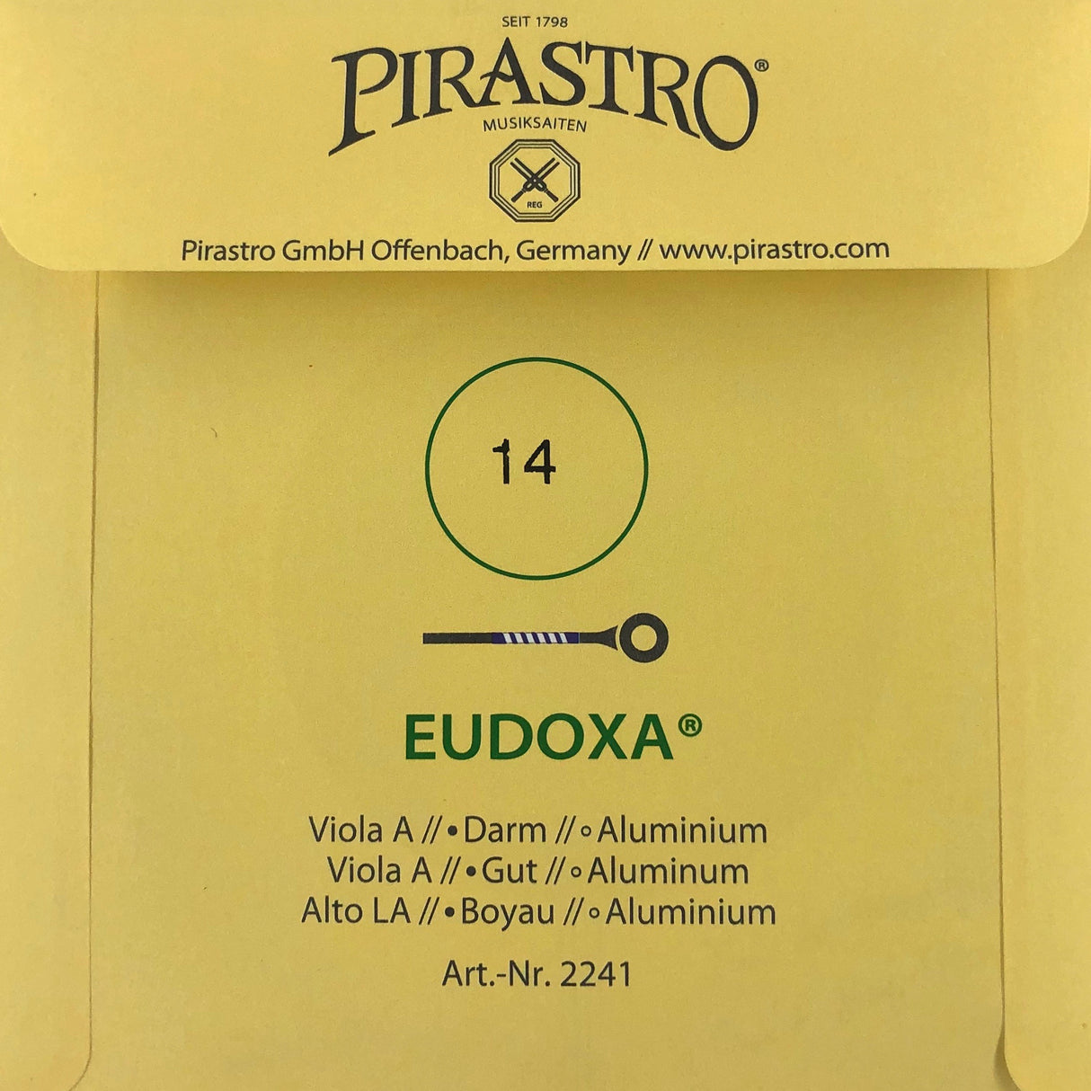 Pirastro Eudoxa Viola Einzelsaite A 14 4/4 - Musik-Ebert Gmbh