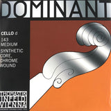 Thomastik Dominant Cello Einzelsaite D 143 Medium mit Kugel 4/4 - Musik-Ebert Gmbh