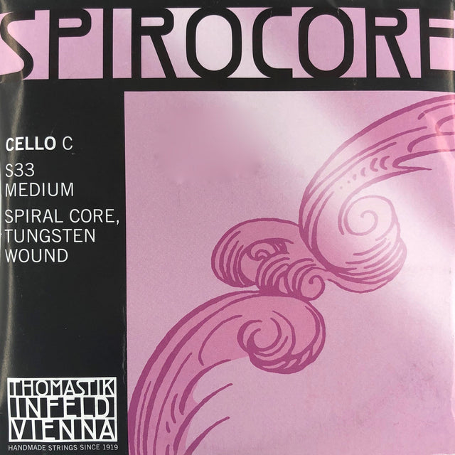 Thomastik Spirocore Cello Einzelsaite C mit Kugel Medium 4/4 - Musik-Ebert Gmbh