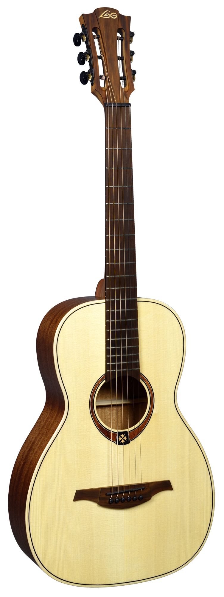 LAG Westerngitarre, Tramontane 177, Parlor, Satin, Pickup - Musik-Ebert Gmbh