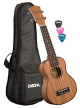 Cascha Premium Sopran Mahagoni Ukulele Set - Musik-Ebert Gmbh