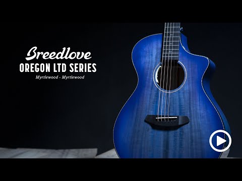 Breedlove Oregon Concert LTD "Blue Eyes" Limited Edition (1 of 8) acoustic guitar with pickup and case