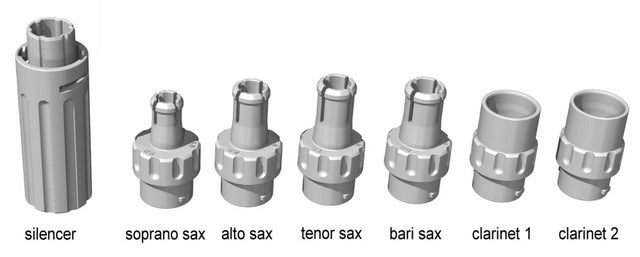 Universaldämpfer für Saxophon / Klarinette Übungsdämpfer - Musik-Ebert Gmbh