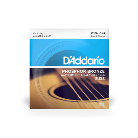 D'Addario Saiten für 12-saitige Akustikgitarre, Phosphorbronze - Musik-Ebert Gmbh