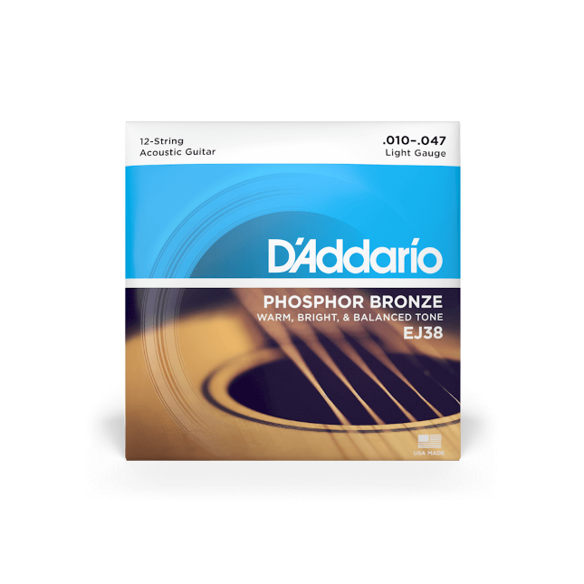 D'Addario Saiten für 12-saitige Akustikgitarre, Phosphorbronze - Musik-Ebert Gmbh